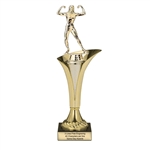 Typhoon Trophy Cup<BR> Female Bodybuilder <BR> 12.5 or 15 Inches