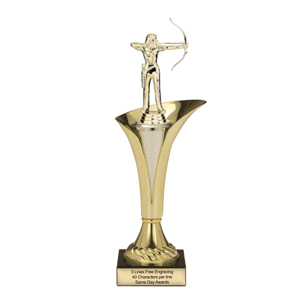 Typhoon Trophy Cup<BR>Female Archery<BR> 12.5 to 15 Inches