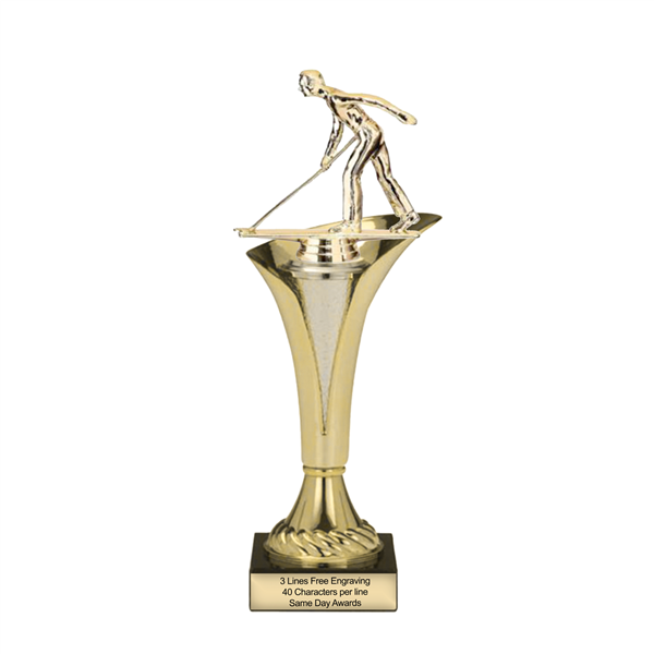 Typhoon Trophy Cup<BR> Female or Male Shuffleboard<BR> 12.5 or 15 Inches