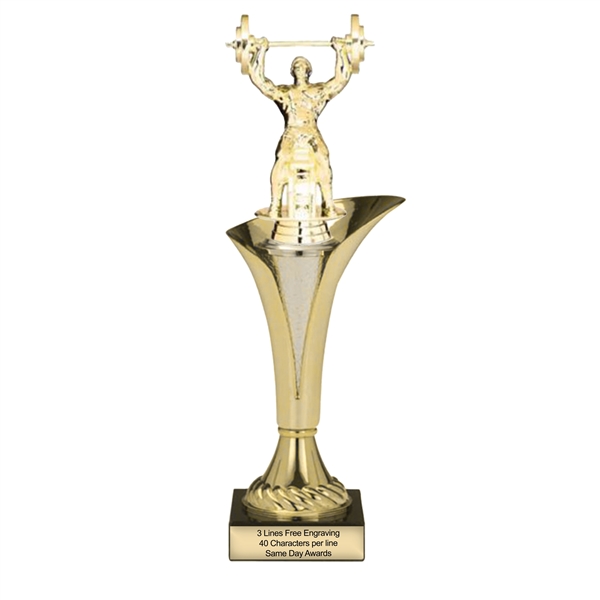 Typhoon Trophy Cup<BR> Male Bench Press<BR> 11.5 or 14.5 Inches