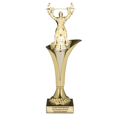 Typhoon Trophy Cup<BR> Male Bench Press<BR> 12.5 or 15 Inches