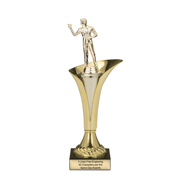 Typhoon Trophy Cup<BR>Male Dart Thrower<BR> 12.5 or 15 Inches