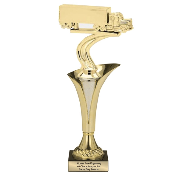 Typhoon Trophy Cup <BR>Tractor Trailer<BR> 11.5 or 14.5 Inches