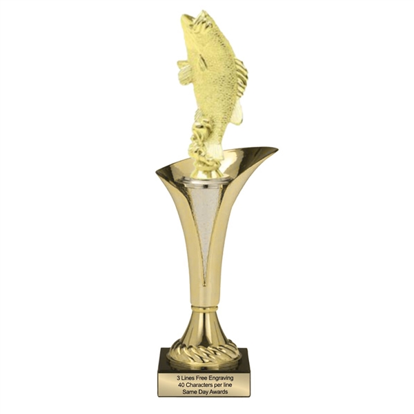 Typhoon Trophy Cup<BR> Standing Bass<BR> 12.5 to 15 Inches