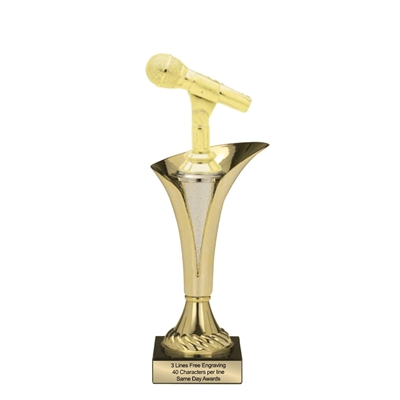 Typhoon Trophy Cup<BR> Microphone<BR> 12.5 to 15 Inches