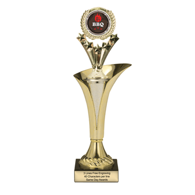 Typhoon Trophy Cup<BR> BBQ Logo 2<BR> or Custom Logo<BR> 12.5 to 15 Inches