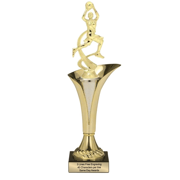 Typhoon Trophy Cup<BR>Female Motion Basketball<BR> 11.5 or 14.5 Inches