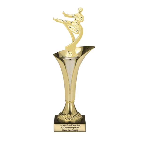 Typhoon Trophy Cup<BR> Male Karate<BR> 11.5 or 14.5 Inches