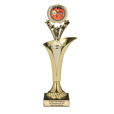 Typhoon Trophy Cup <BR>Pickleball Flame Logo<BR> 12.5 to 15 Inches