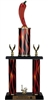2 Column Flame<BR> Chili Pepper Trophy<BR> 18 to 22 Inches
