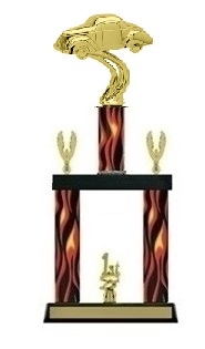 2 Column Flame<BR> Gas Coupe Trophy<BR> 19 to 22 Inches