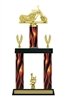 2 Post Flame<BR> Chopper Motorcycle Trophy<BR> 18 to 20 Inches