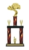 2 Column Flame<BR> Hot Rod Trophy<BR> 19 to 22 Inches