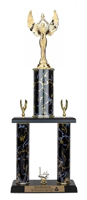 2 Post <BR>Female Victory Trophy<BR> 18-23 Inches<BR> 10 Colors