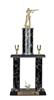 2 Post <BR>Female Trap Shooter Trophy<BR> 18-22 Inches<BR> 10 Colors