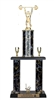 2 Post <BR>Military Press Trophy<BR> 18-22 Inches<BR> 10 Colors