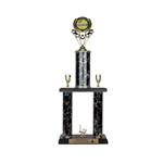 2 Post <BR>Cornhole Trophy<BR> 18-22 Inches<BR> 10 Colors