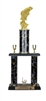 2 Post <BR>Standing Bass Trophy<BR> 18-22 Inches<BR> 10 Colors
