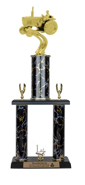 2 Post <BR> Tractor Trophy<BR> 18-22 Inches<BR> 10 Colors