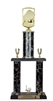 2 Post <BR>Pickleball Trophy<BR> 18-22 Inches<BR> 10 Colors