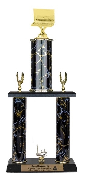 2 Post <BR>Computer Trophy<BR> 18-20 Inches<BR> 10 Colors