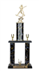 2 Post <BR>Female Motion Softball Batter Trophy<BR> 18-20 Inches<BR> 10 Colors
