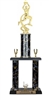 2 Post Trophy  <BR>Female Motion Basketball <BR> 18-22 Inches<BR> 10 Colors