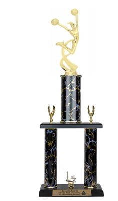 2 Post <BR> Motion Cheer Trophy<BR> 18-22 Inches<BR> 9 Colors