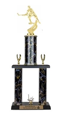 2 Post <BR>Male Motion Hockey Trophy<BR> 18-22 Inches<BR> 10 Colors