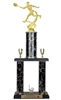 2 Post Trophy <BR>Male Motion Tennis<BR> 18-22 Inches<BR> 10 Colors