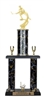 2 Post <BR>Female Motion Hockey Trophy<BR> 18-22 Inches<BR> 10 Colors