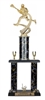 2 Post <BR> Male Lacrosse Trophy<BR> 18-22 Inches<BR> 9 Colors