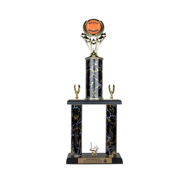 2 Post Black Magic <BR>March Madness Basketball  Trophy<BR> 22 Inches