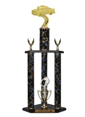 3 Column <BR> 57 Chevy Trophy <BR> 26 to 32 Inches<BR> 10 Colors