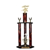 3 Column Flame Trophy<BR> Mustang Trophy <BR> 26 to 36 Inches