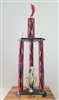 3 Column Flame Trophy<BR> Chili Pepper<BR> 26 to 36 Inches