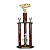 3 Column Flame Trophy<BR> Vintage Camaro Trophy <BR> 26 to 36 Inches