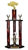 3 Column Flame Trophy<BR> 57 Chevy Trophy <BR> 26 to 36 Inches