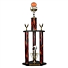 3 Column Flame Column<BR> March Madness Basketball Trophy <BR> 26-36 Inches