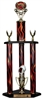 3 Column Flame Trophy<BR> Chili Cook Off<BR>Or Custom Logo Trophy<BR> 26 to 36 Inches