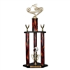 3 Column Flame Trophy<BR> Chopper Trophy <BR> 26 to 36 Inches