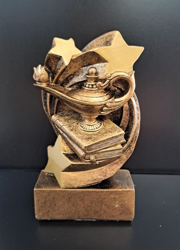 Lamp of Knowledge Trophy<BR> 3.5 Inches