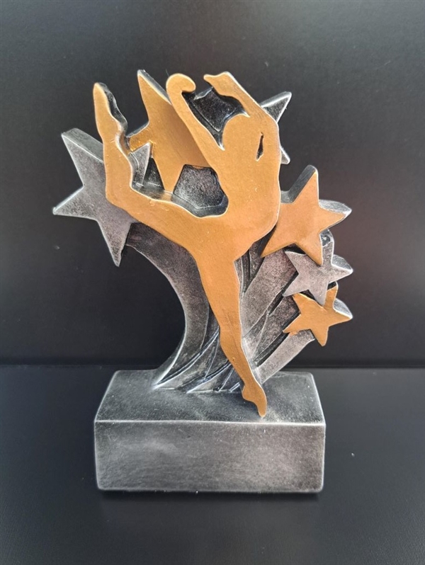 Dance Trophy - Gold & Silver <BR> 3.5 Inches