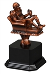 Arm Chair QB<BR> Fantasy Football Trophy<BR> 8 Inches