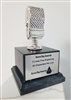 Premium Grade<BR> Silver Metal Microphone Trophy<BR> 6.75 Inches