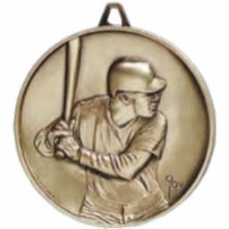 Highest Quality Die Cast<BR> Baseball Medal<BR> Gold/Silver/Bronze<BR> 2.5 Inches