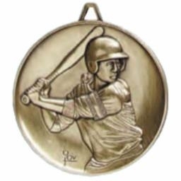 Highest Quality Die Cast<BR> Female Softball Medal<BR> Gold/Silver/Bronze<BR> 2.5 Inches