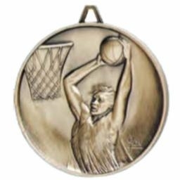 Highest Quality Die Cast<BR> Male Basketball Medal<BR> Gold/Silver/Bronze<BR> 2.5 Inches