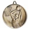 Highest Quality Die Cast<BR> Male Basketball Medal<BR> Gold/Silver/Bronze<BR> 2.5 Inches