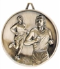 Highest Quality Die Cast<BR> Male Cross Country Medal<BR> Gold/Silver/Bronze<BR> 2.5 Inches